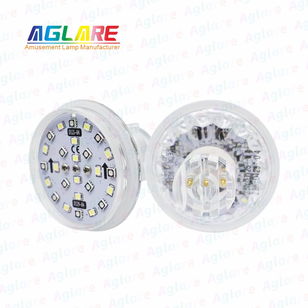 D125 + D129 自动法式 60 mm  RGB+W LED 像素 装璜灯，带 3 芯接口，合用于娱乐照明